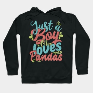 Just A Boy Who Loves Pandas Gift product Hoodie